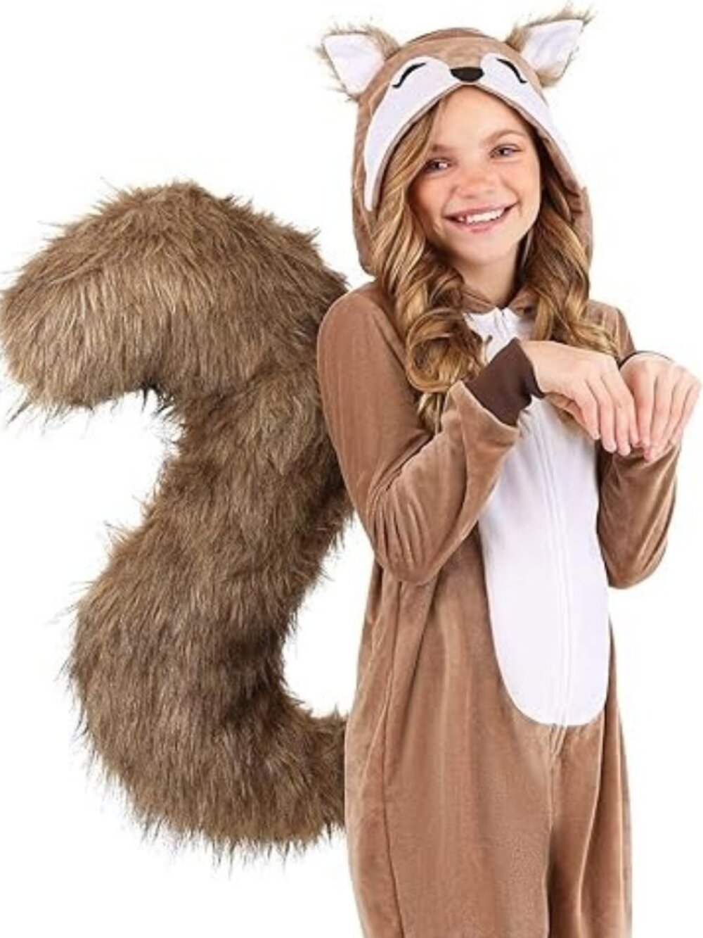 Kids Scampering Squirrel Halloween Costume Unisex, Size Large